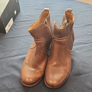 Comfortiva Brown Leather Ankle Boots size 10